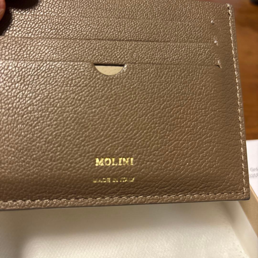 MOLINI カードケース イエロー・ブラウン