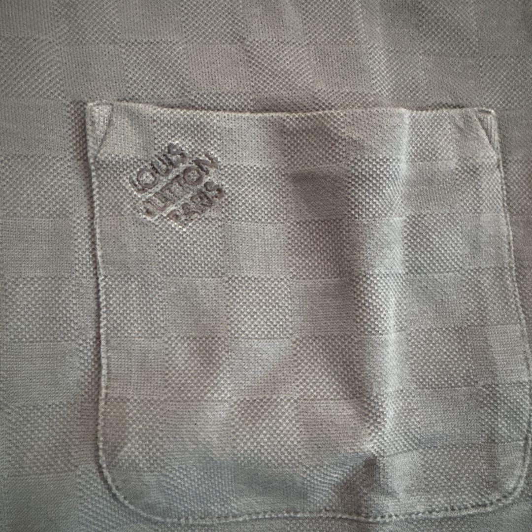 早いものガチ‼️LOUIS VUITTON ネイビー チェック柄 ポロシャツ