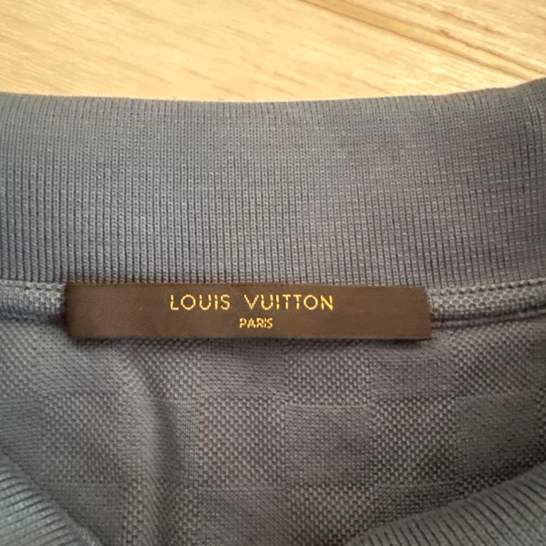 早いものガチ‼️LOUIS VUITTON ネイビー チェック柄 ポロシャツ