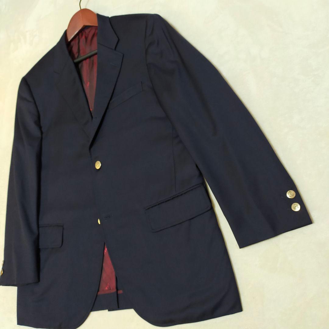 美品　ロロピアーナ生地　VAN JACKET　紺ブレザー　AB6サイズ