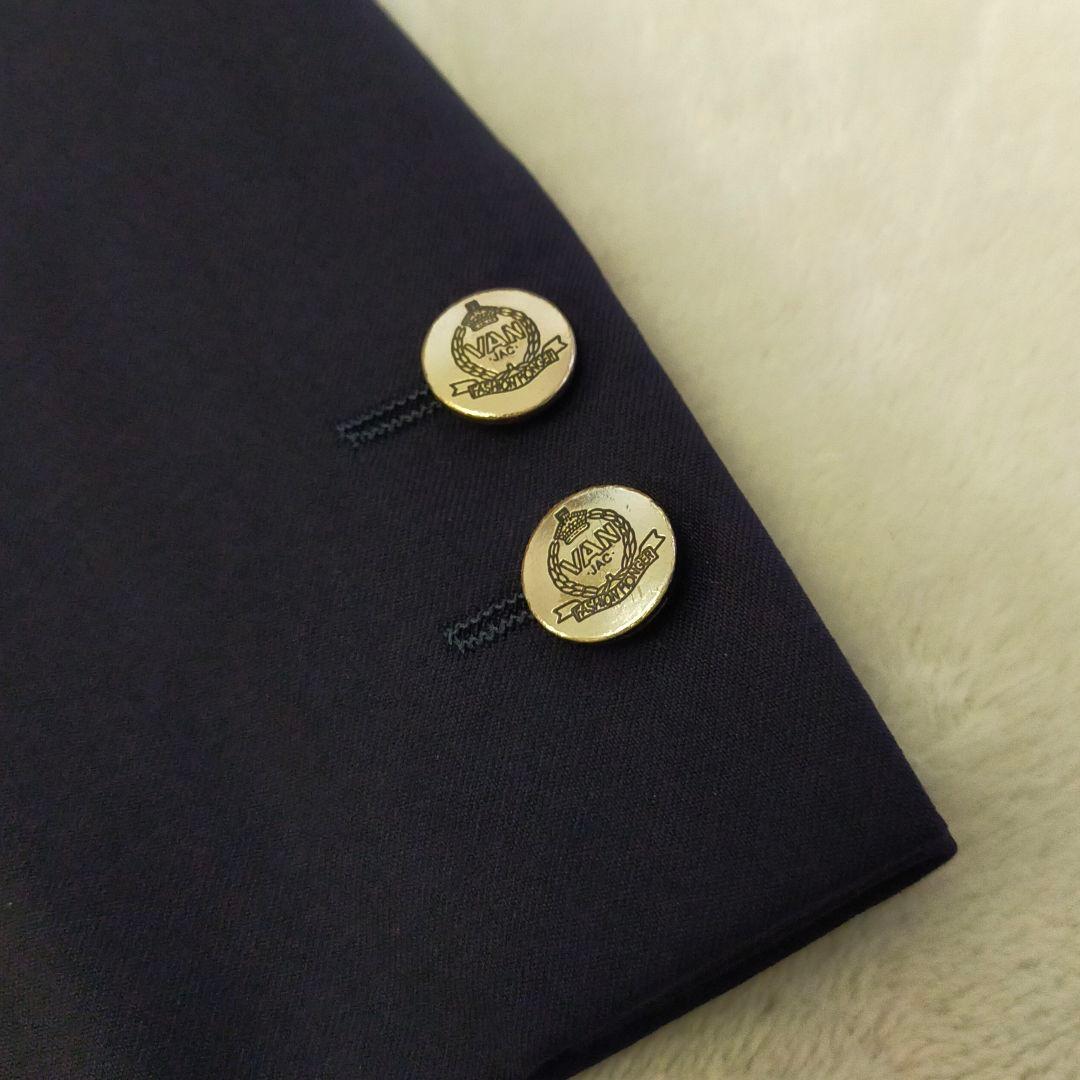 美品　ロロピアーナ生地　VAN JACKET　紺ブレザー　AB6サイズ