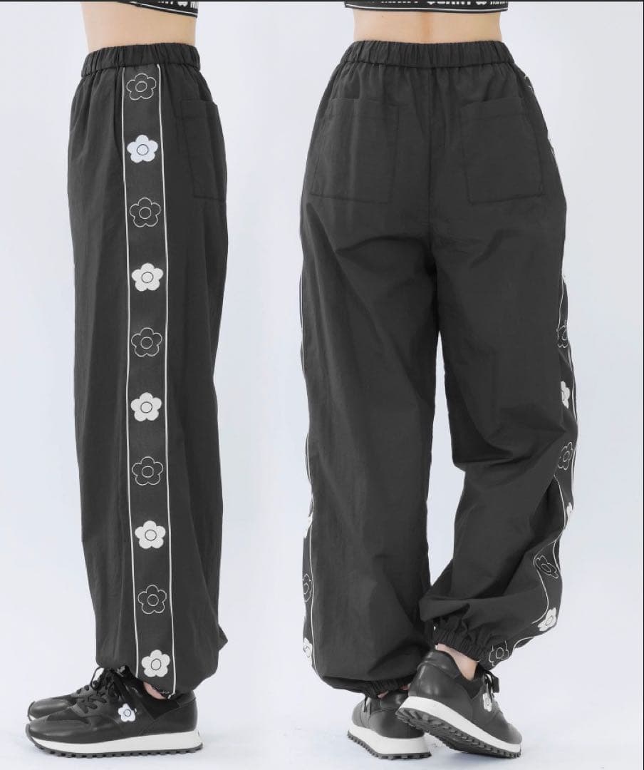 MARY QUANT マリークワント デイジーラインパンツ ブラック