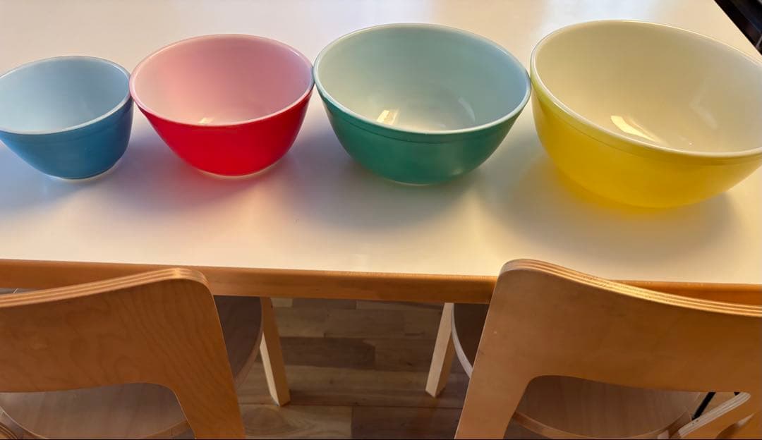 オールドパイレックス　ボウル　4点セット　デッドストック　アメリカ