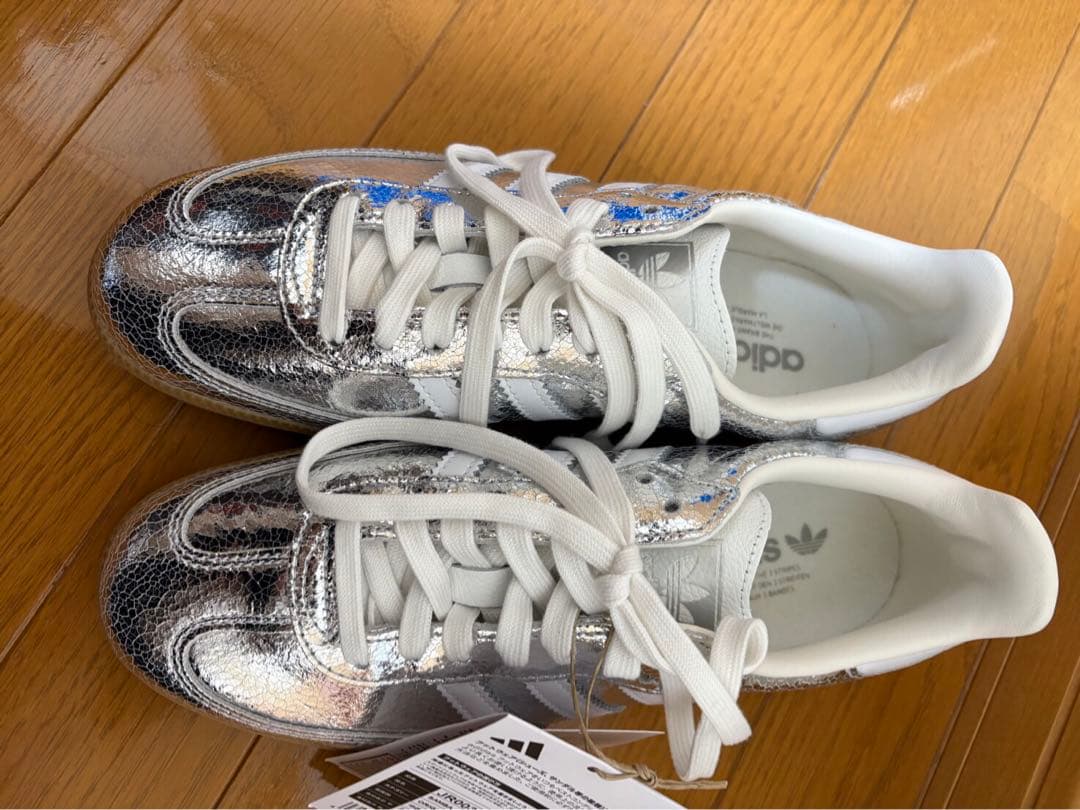 【一日値下げ】adidas Samba 24.5cm シルバー アディダス