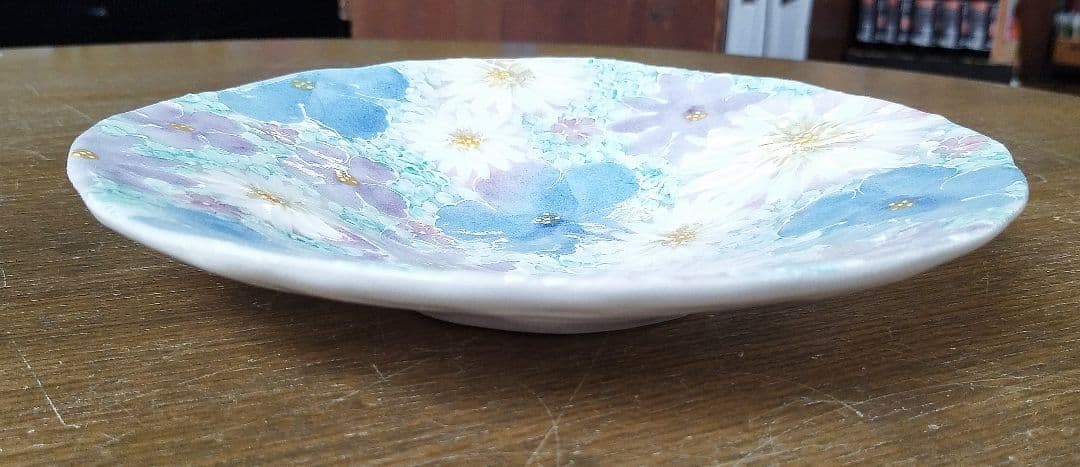 【新品・未使用】工房ゆずりは　花友禅　パスタ皿　カレー皿　陶器　食器　料理