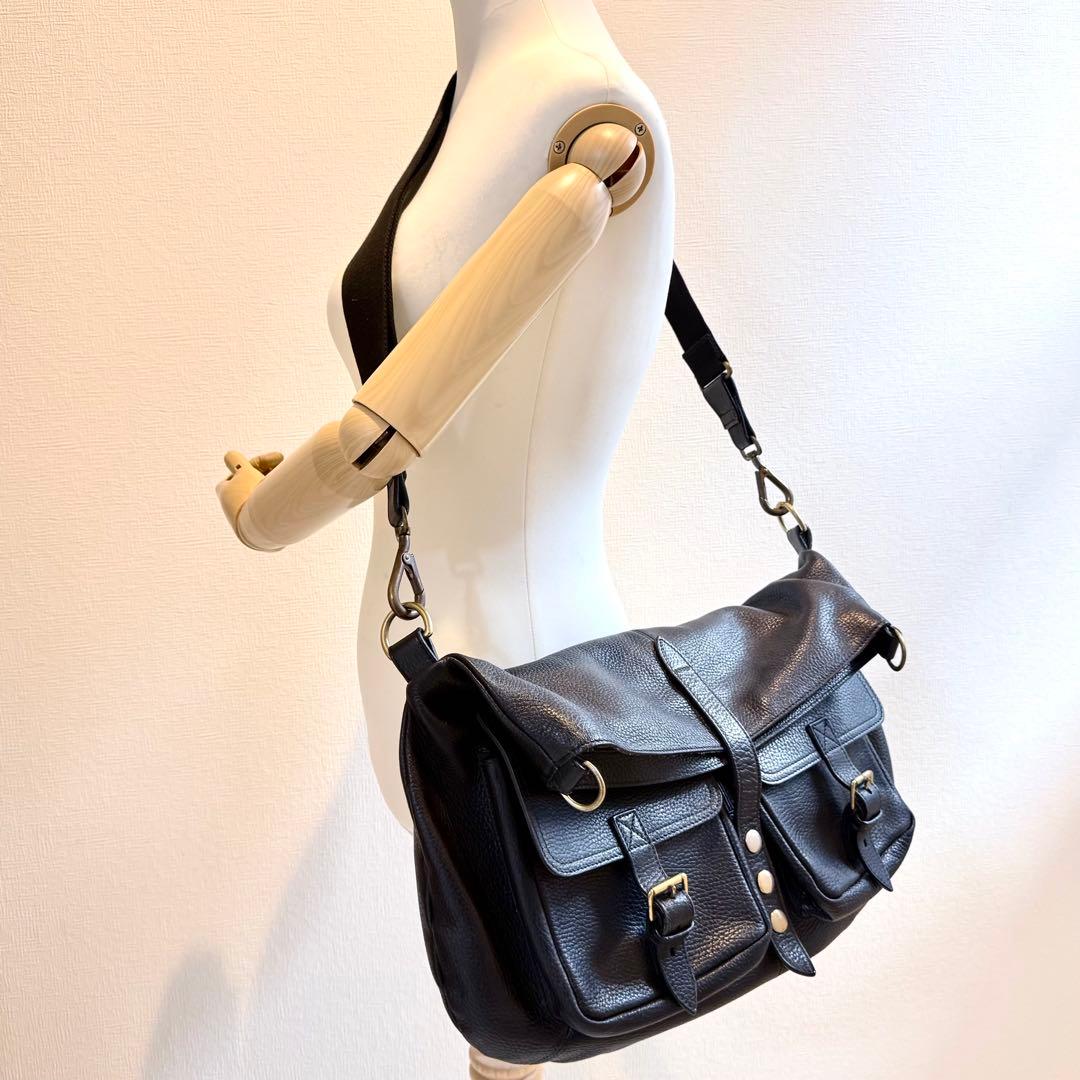 【良品】J&M DAVIDSON 2wayショルダーバッグ　メッセンジャーバッグ