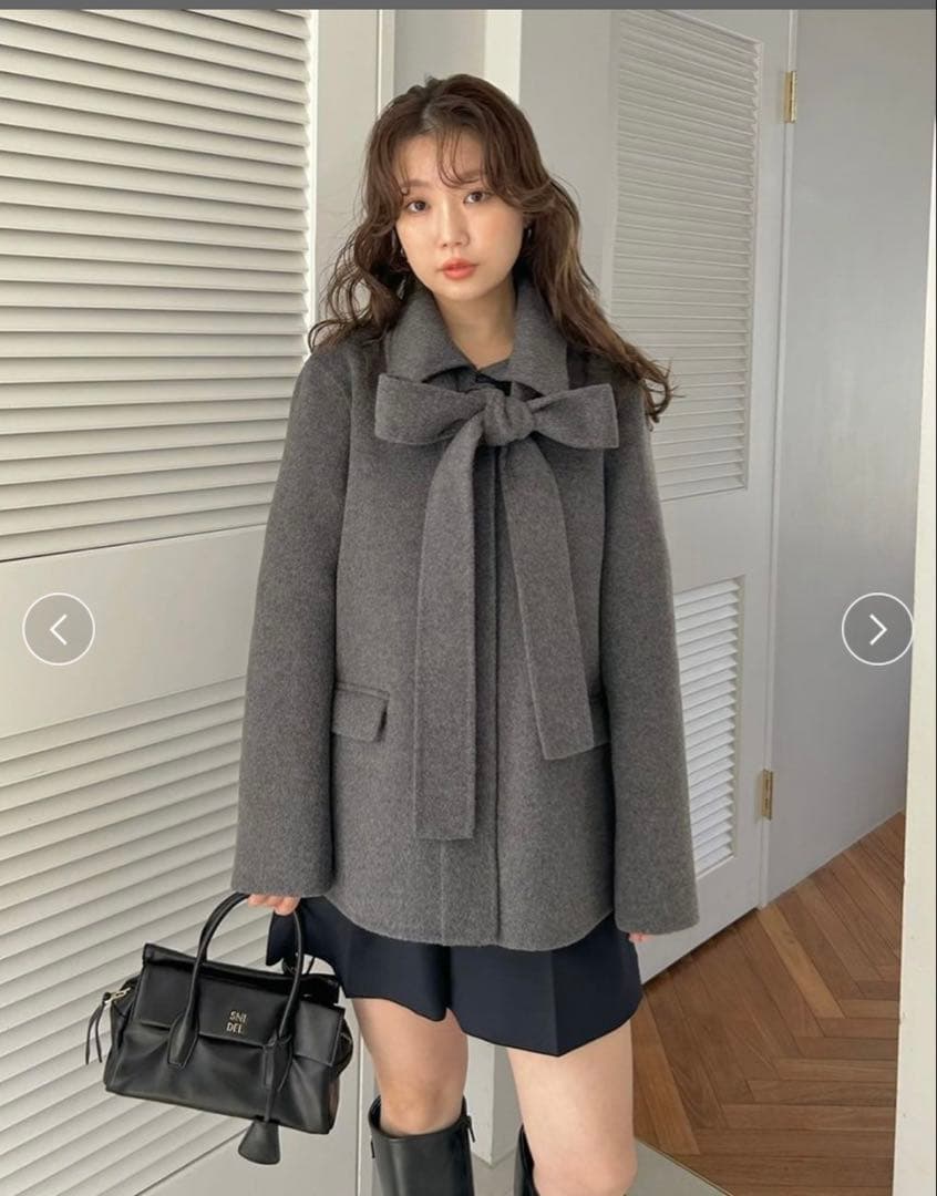 完売品！新品同様　スナイデルsnidel リバーリボンジャケットコート01M