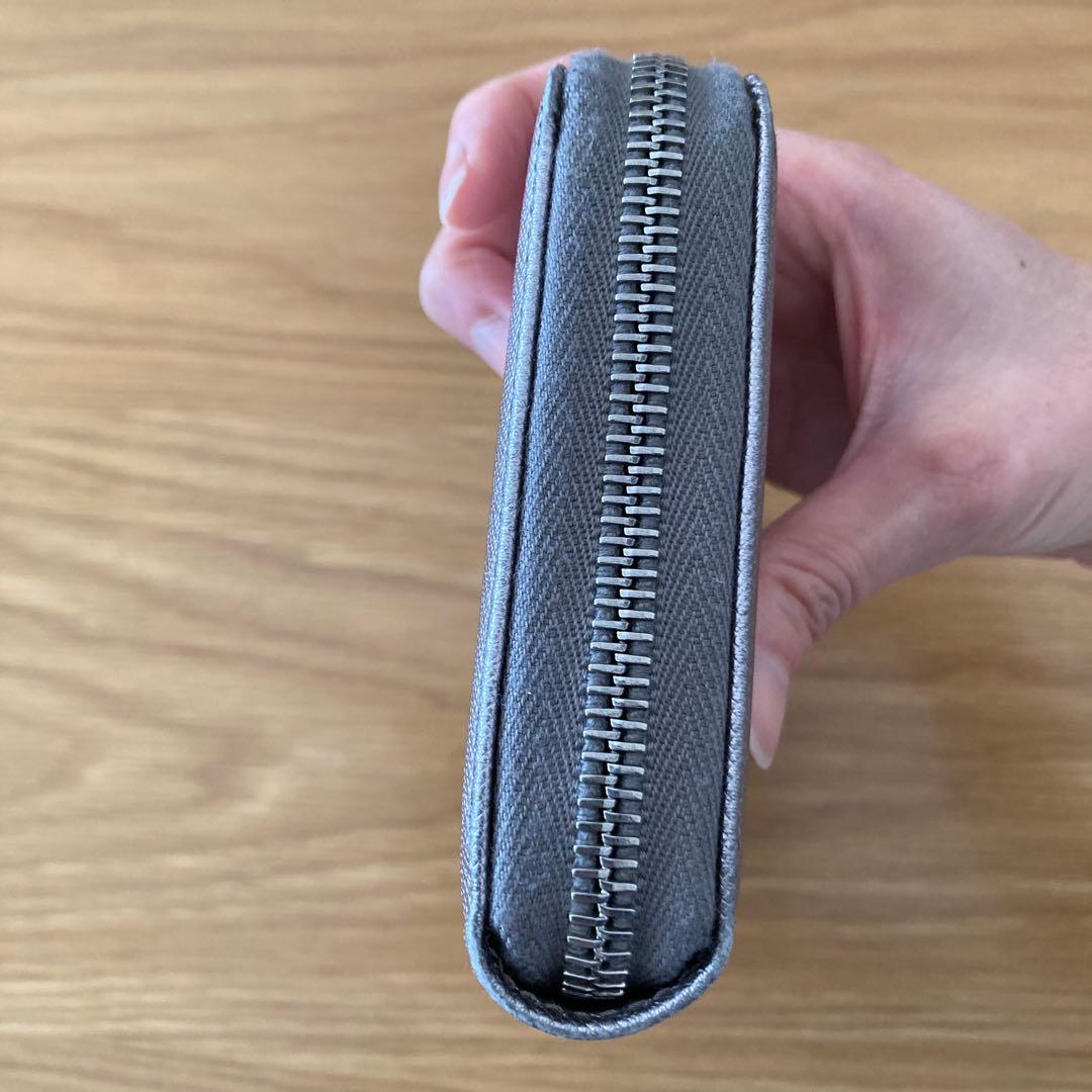 値下げPRADA サフィアーノレザー 長財布 シルバー