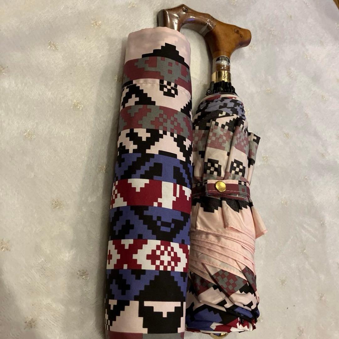 Vivienne Westwood 折りたたみ傘 幾何学模様　総柄　オーブ
