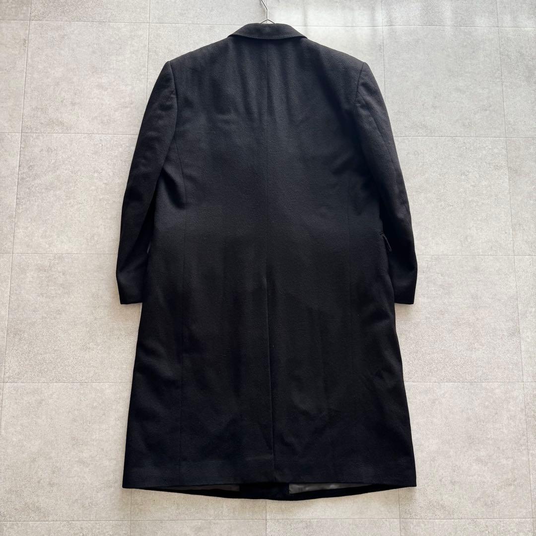 ランバン　チェスターコート　ロング カシミヤ100%　ダブル　黒　L～XLサイズ