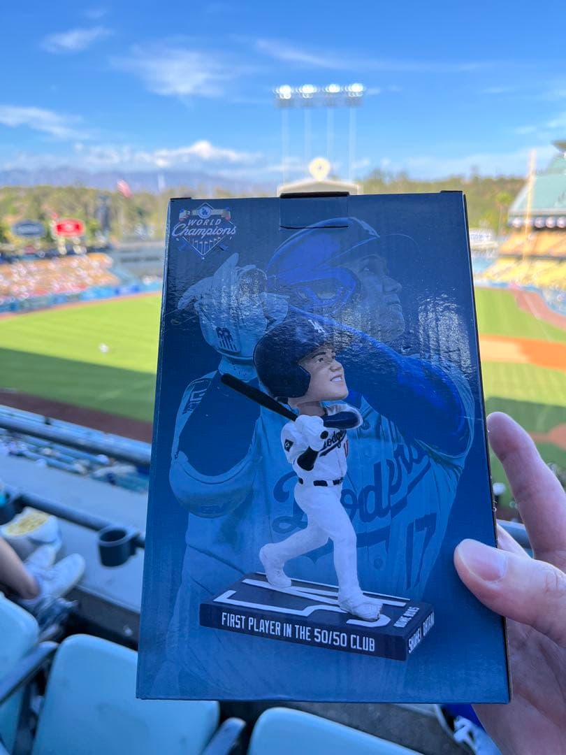 大谷翔平　8/27入場特典　50/50 ボブルヘッド