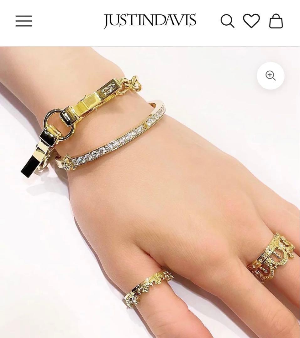 【24H限定セール】　JUSTIN DAVIS バングル　ブレスレット　ゴールド