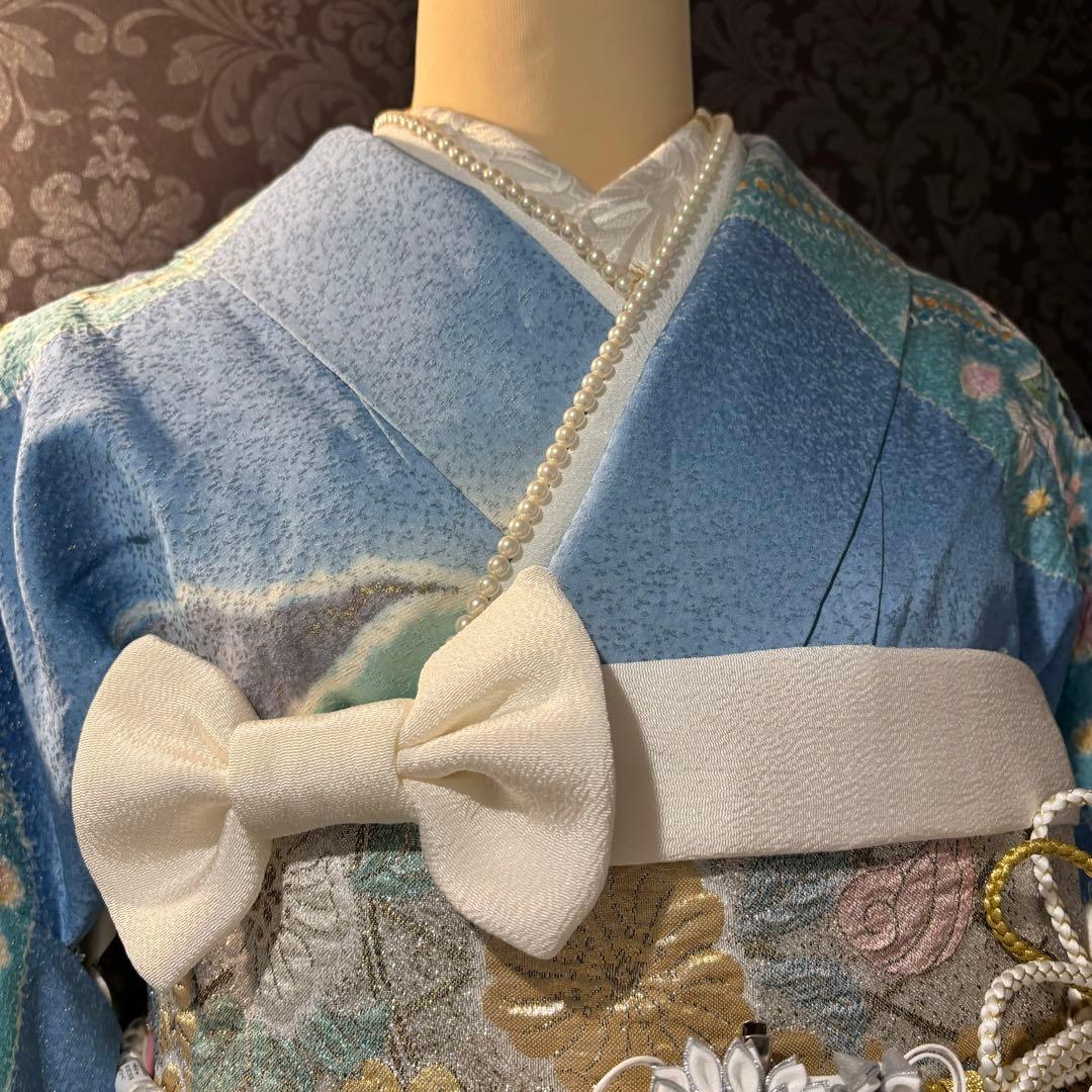 美品　辻ヶ花　作家物　翠山工房　花絞り　逸品　振袖　フルセット 振り袖