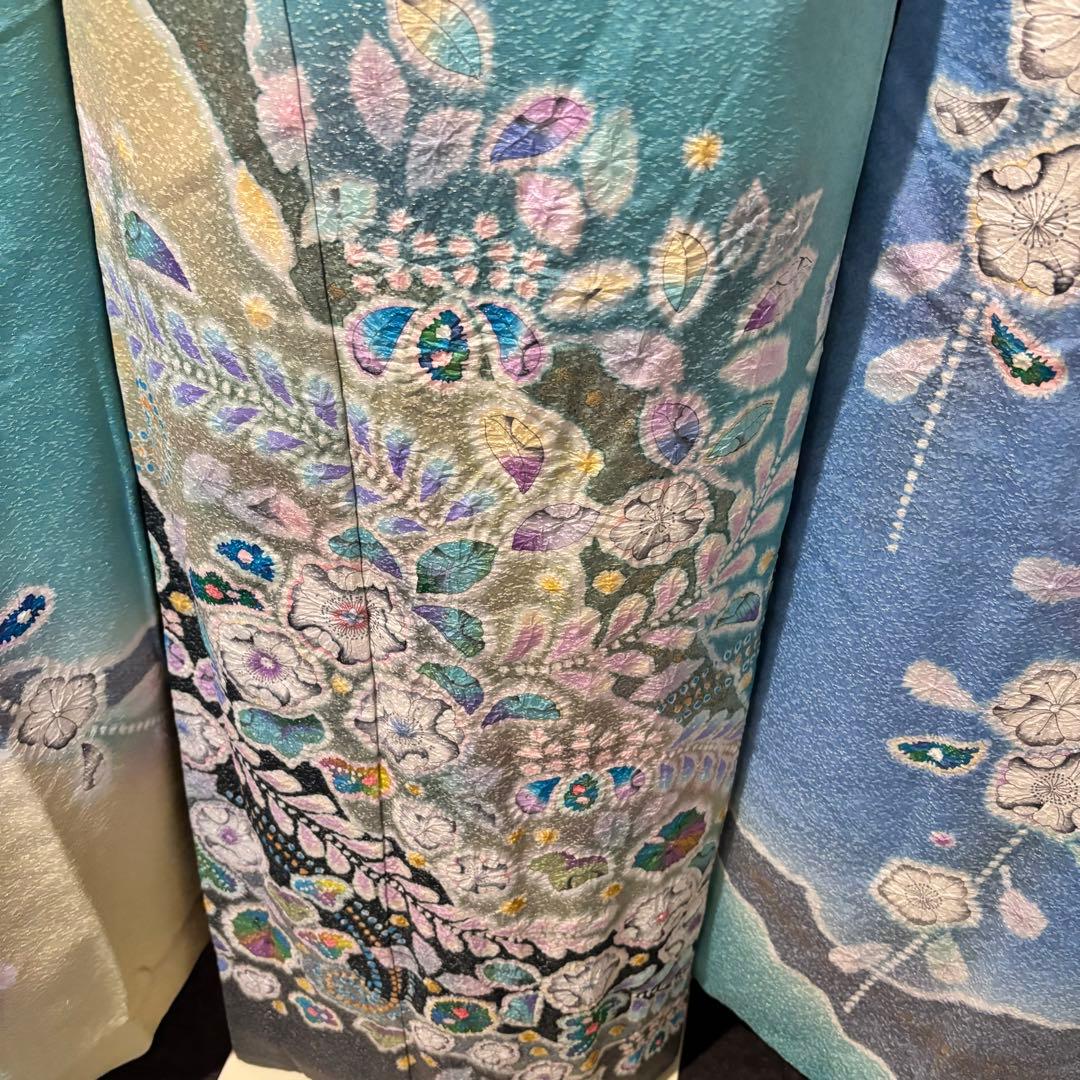 美品　辻ヶ花　作家物　翠山工房　花絞り　逸品　振袖　フルセット 振り袖
