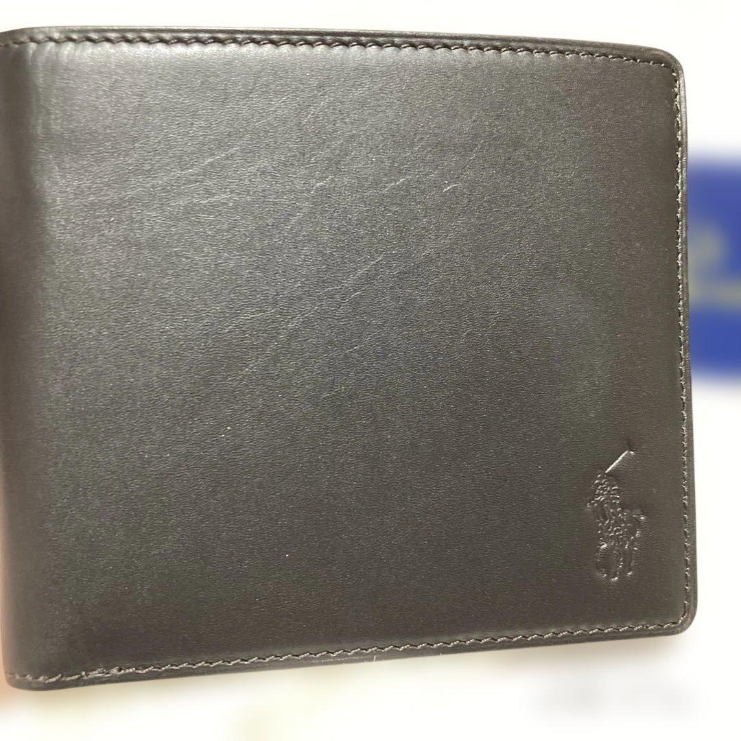 新品Polo Ralph Lauren二つ折り財布 ダークブラウンラルフローレン