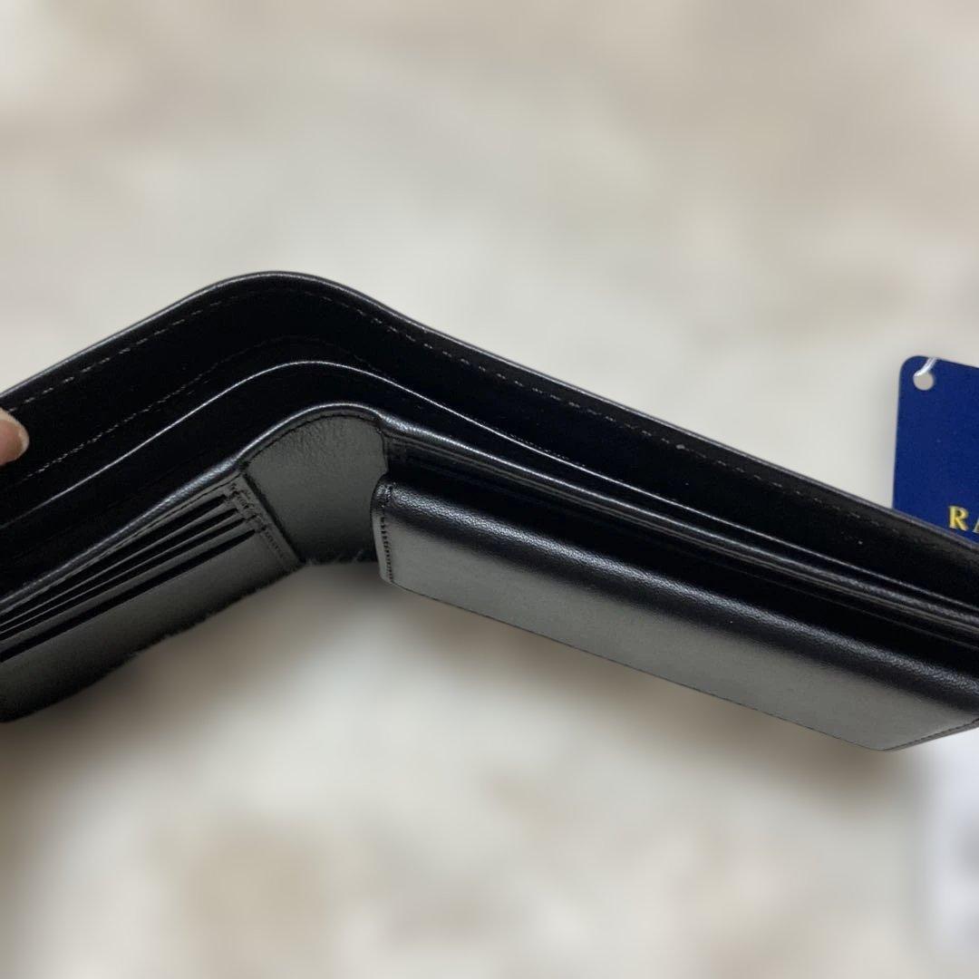 新品Polo Ralph Lauren二つ折り財布 ダークブラウンラルフローレン