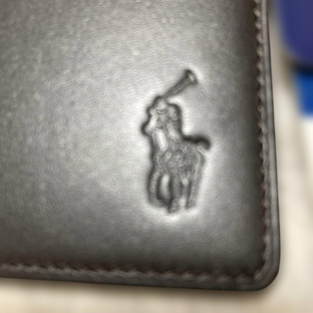 新品Polo Ralph Lauren二つ折り財布 ダークブラウンラルフローレン