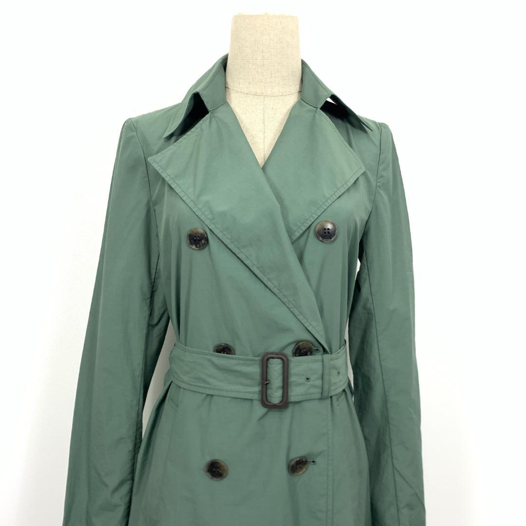 LA5328 ICB アイシービー ベルト付き チェスターコート グリーン 11