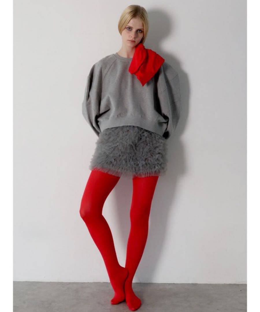 AMOMMA PUFF SLEEVE SWEAT裏起毛 グレー