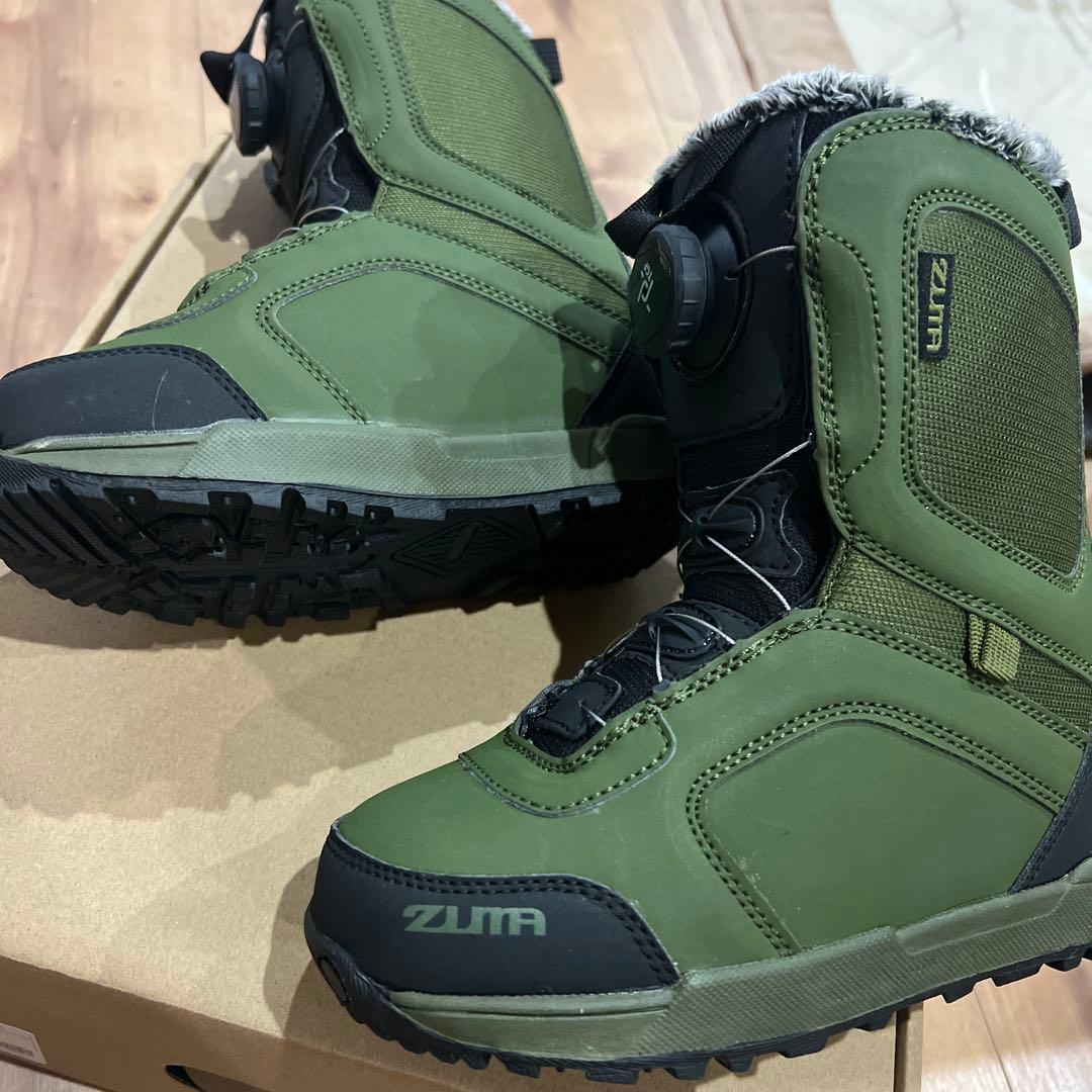 ☆新品☆ZUMA スノーボードブーツ オリーブグリーン　20.0〜21.0