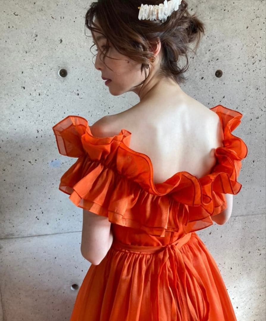 THE URBAN BLANCHE アーバンブランシュ　カラードレス　オレンジ