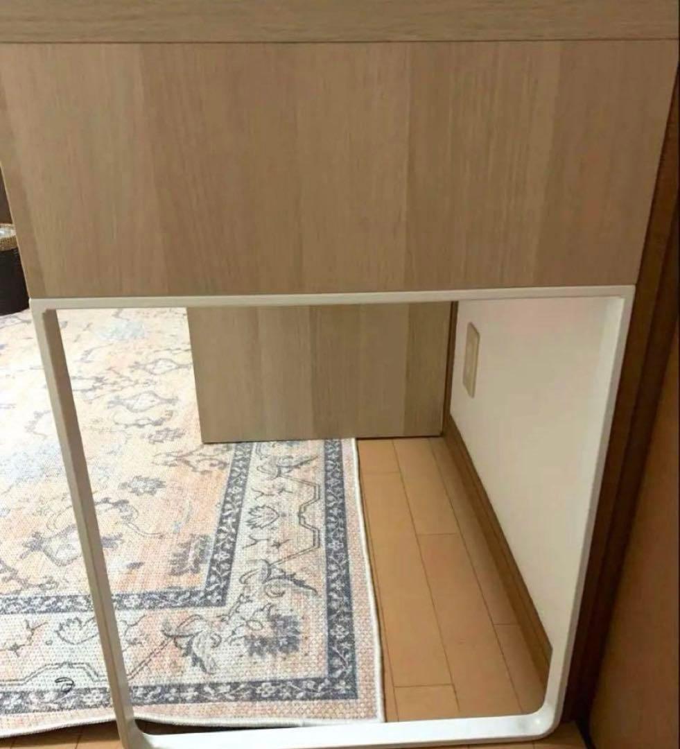 IKEA ミッケ デスク ホワイト×オーク 完成品 送料込み