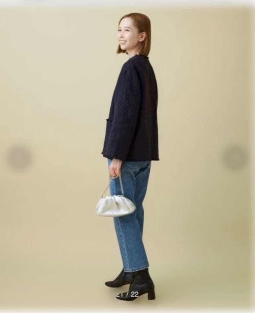 新品同様　イエナ　ツイードノーカラージャケット