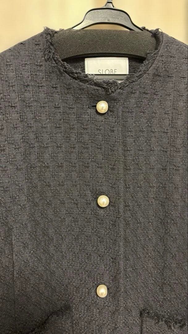 新品同様　イエナ　ツイードノーカラージャケット