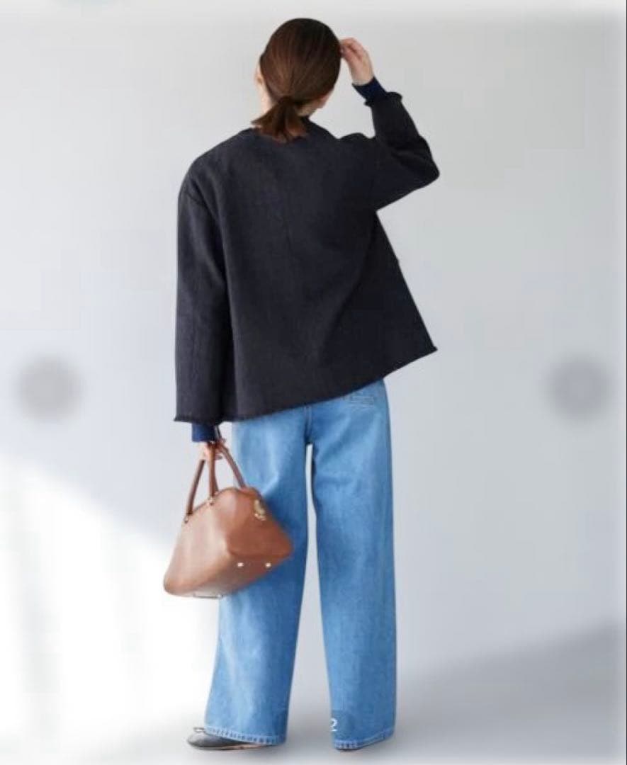 新品同様　イエナ　ツイードノーカラージャケット