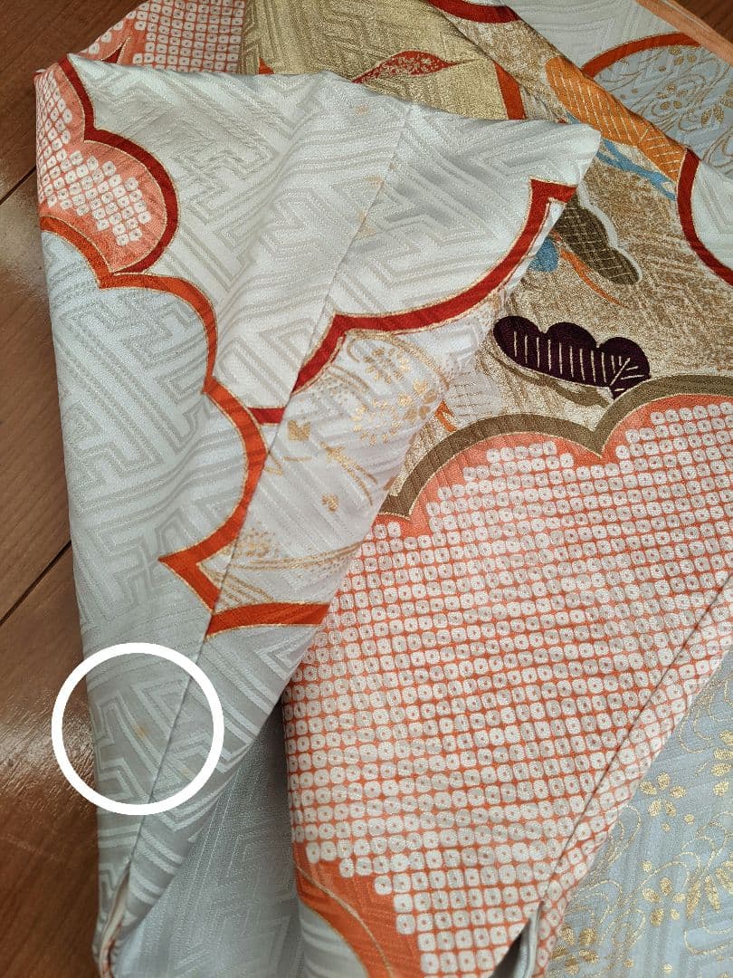 ✨特選お誂え お振袖【駒刺繍 雲取り飛鶴文 金彩　正絹】結婚式 卒業式 成人式