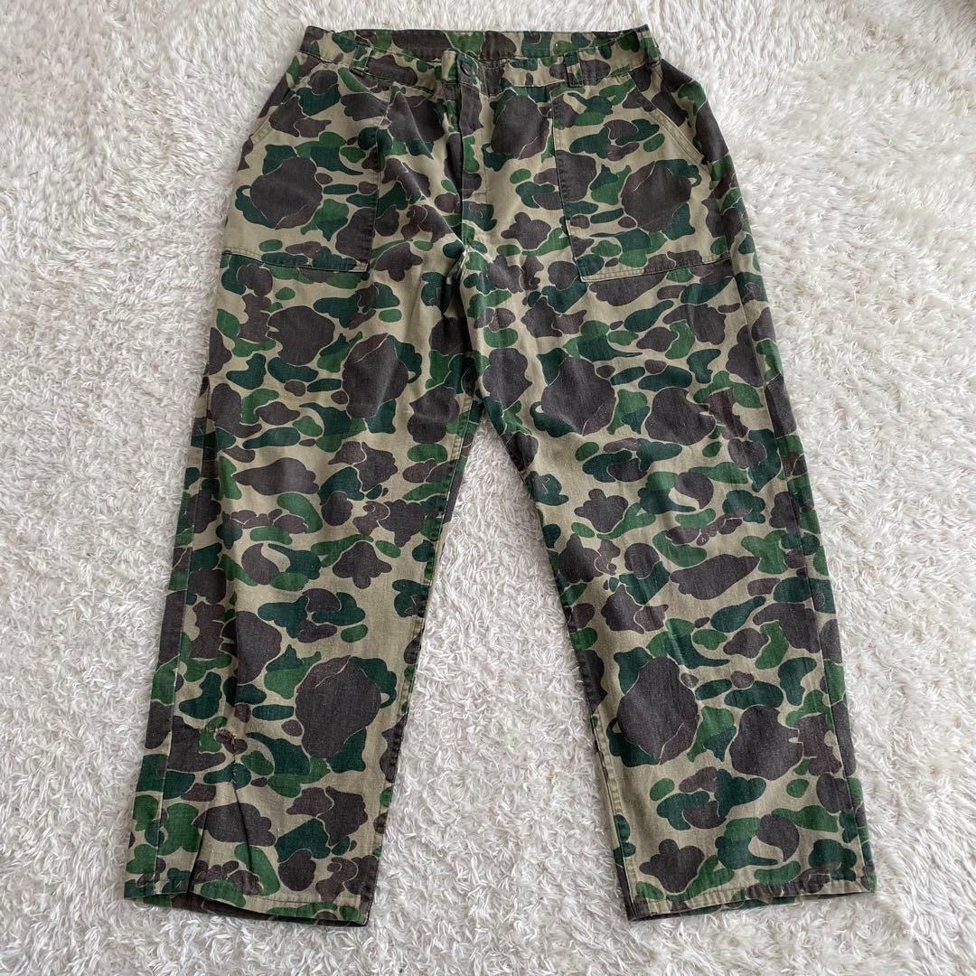 60s70s RANGER Duck Camo ダックカモ ベイカーパンツ　XL