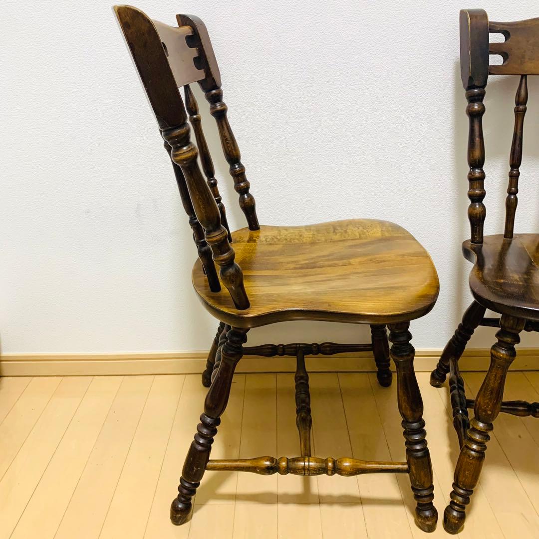 【希少】ダイニングチェア 2脚 ヴィンテージ 飛騨産業 オールド