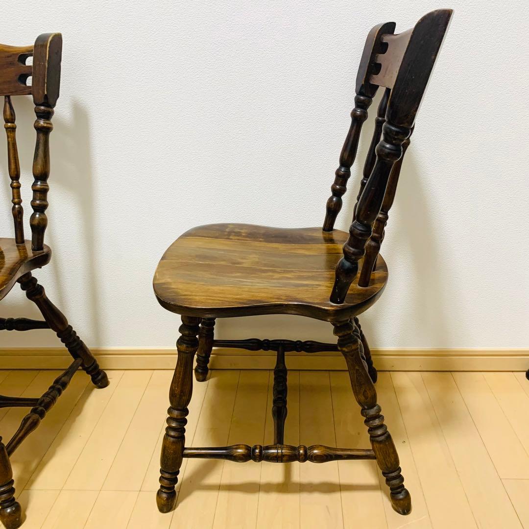 【希少】ダイニングチェア 2脚 ヴィンテージ 飛騨産業 オールド