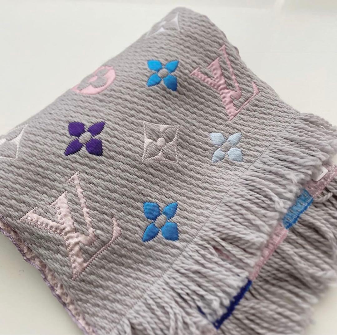 Louis Vuitton マフラー エシャルプロゴマニアレインボー