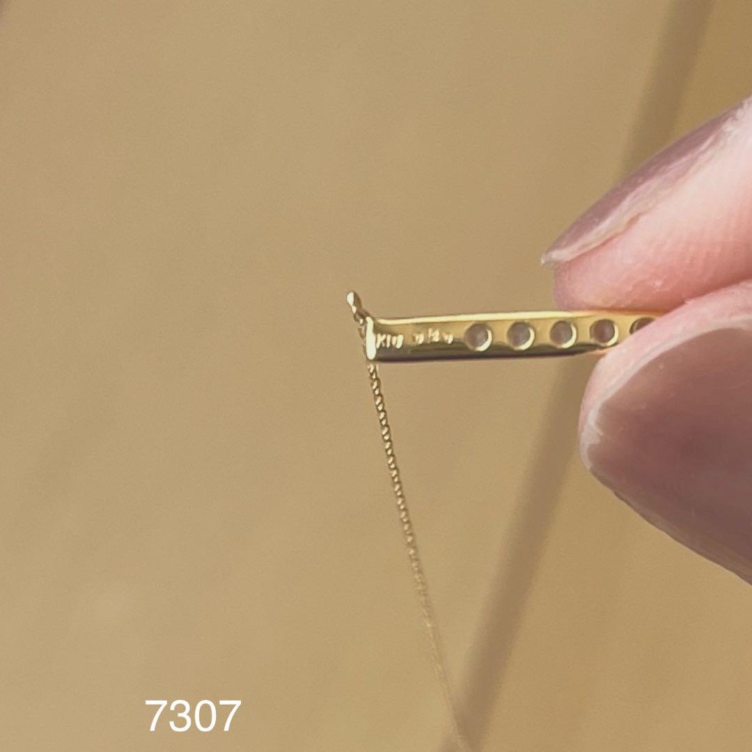 con affetto original K18 ダイヤバーネックレス