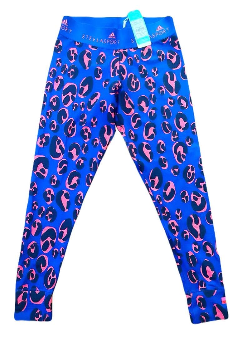 アディダス ステラマッカートニー 新品 レオパード柄 ジャージ パンツ レギンス