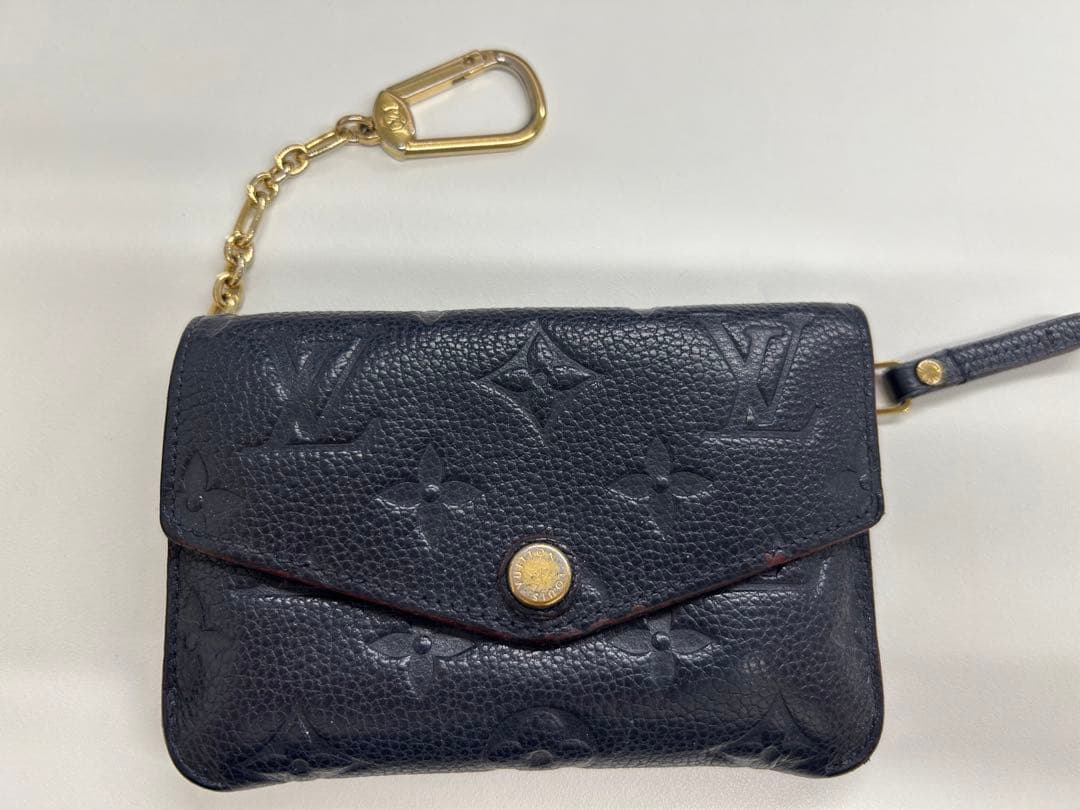 ルイヴィトン モノグラム　ポシェットクレ ケース　アンプラントネイビー
