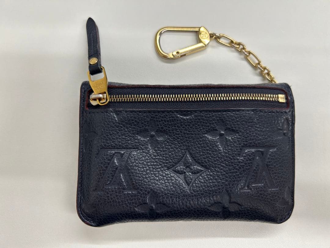 ルイヴィトン モノグラム　ポシェットクレ ケース　アンプラントネイビー