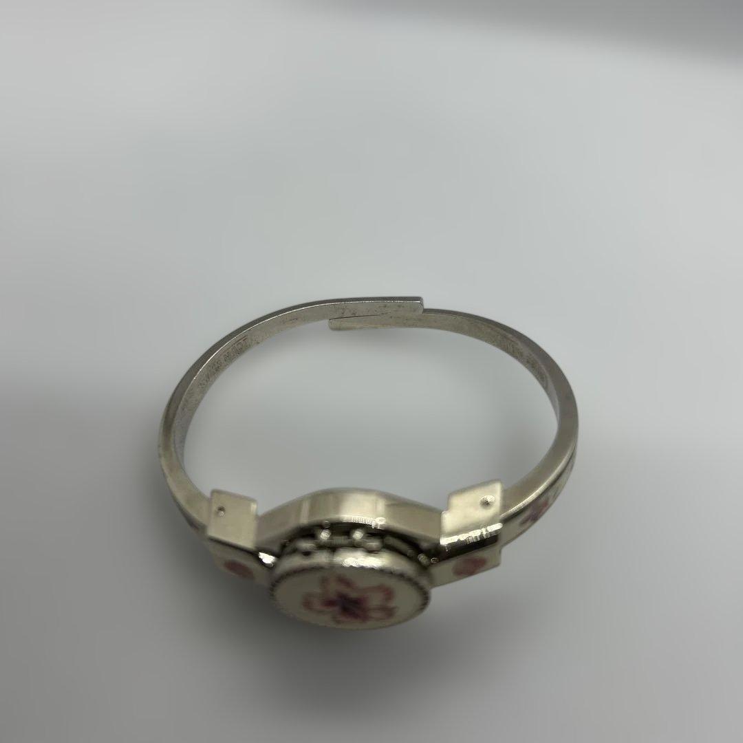 【稼働品】アンドレムッシュ花柄バングル時計 ANDRE MOUCHE