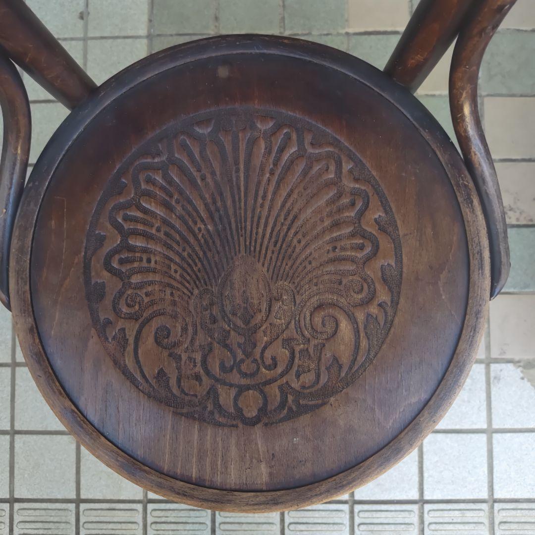 昭和レトロ　木製　手作り　曲木椅子　古民家　古道具　当時物