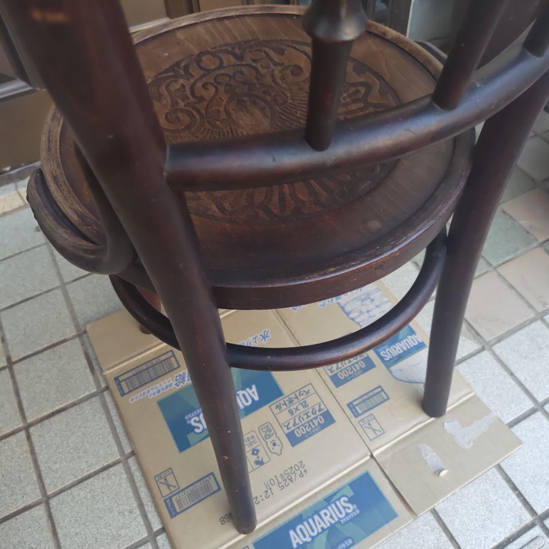 昭和レトロ　木製　手作り　曲木椅子　古民家　古道具　当時物