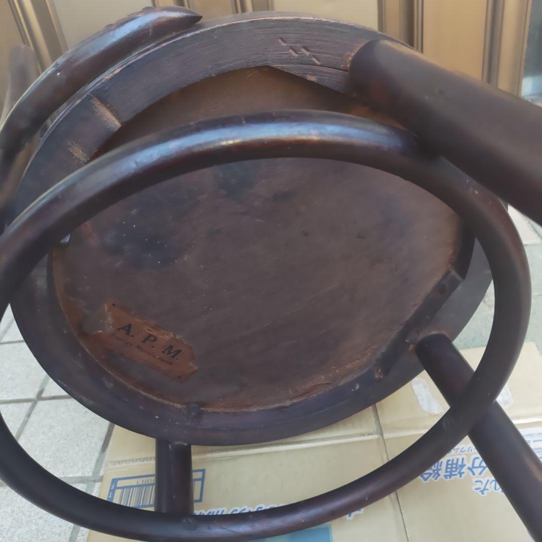 昭和レトロ　木製　手作り　曲木椅子　古民家　古道具　当時物