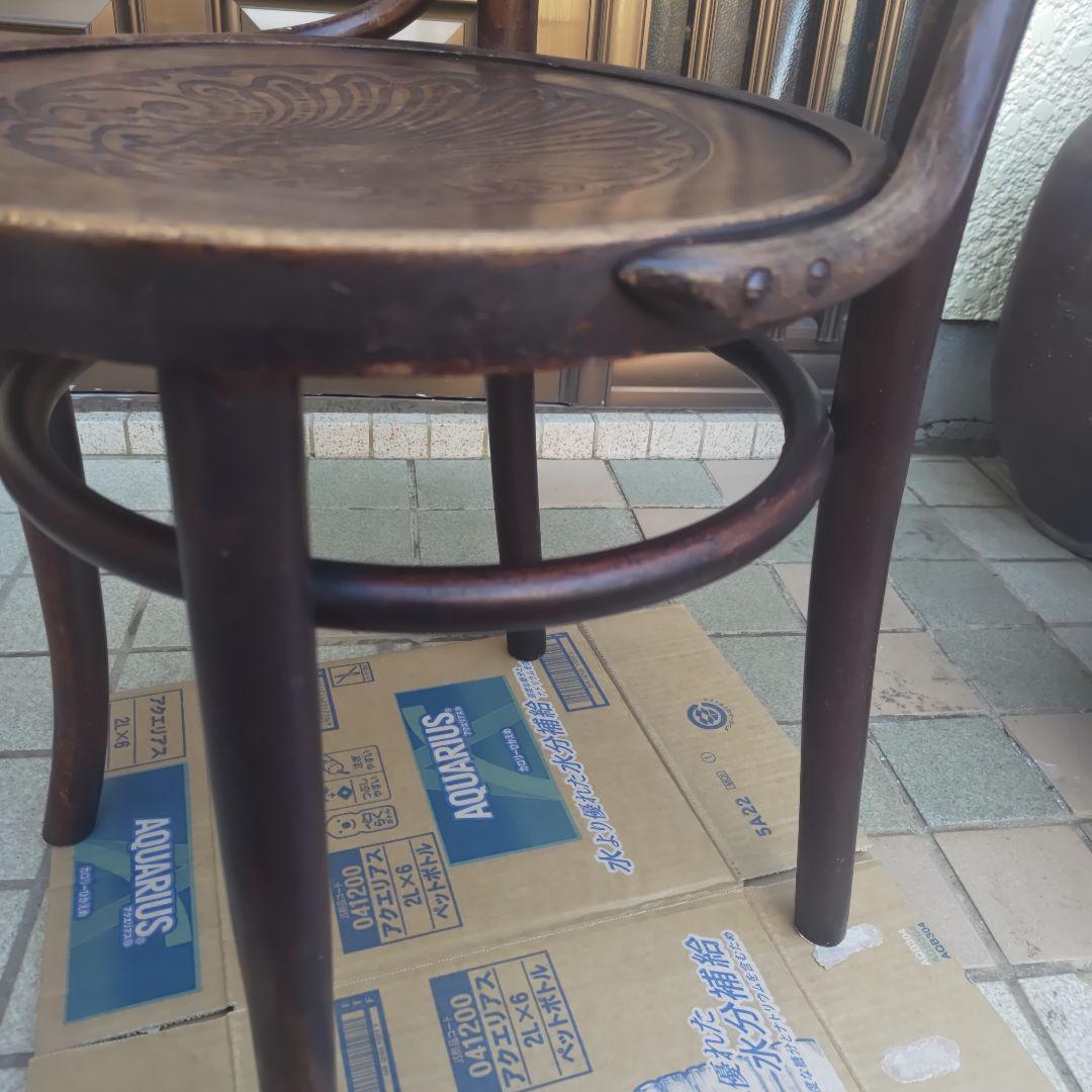 昭和レトロ　木製　手作り　曲木椅子　古民家　古道具　当時物