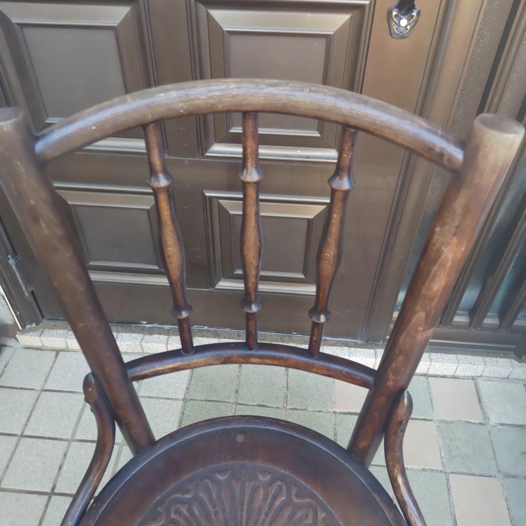 昭和レトロ　木製　手作り　曲木椅子　古民家　古道具　当時物