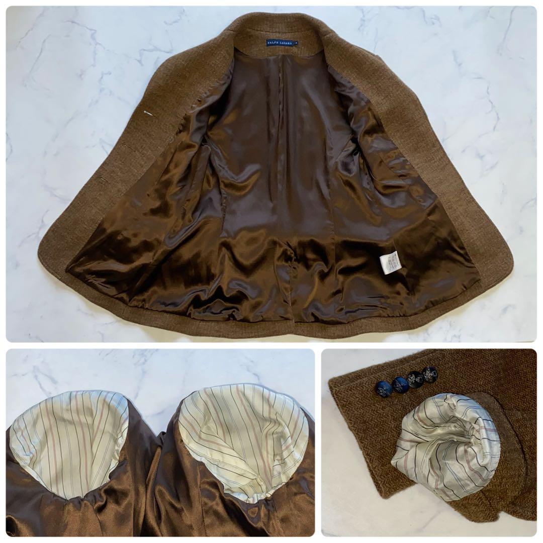 RALPH LAUREN 美品　S位　ツイード　ヘリンボーン　保温性　高級感◎