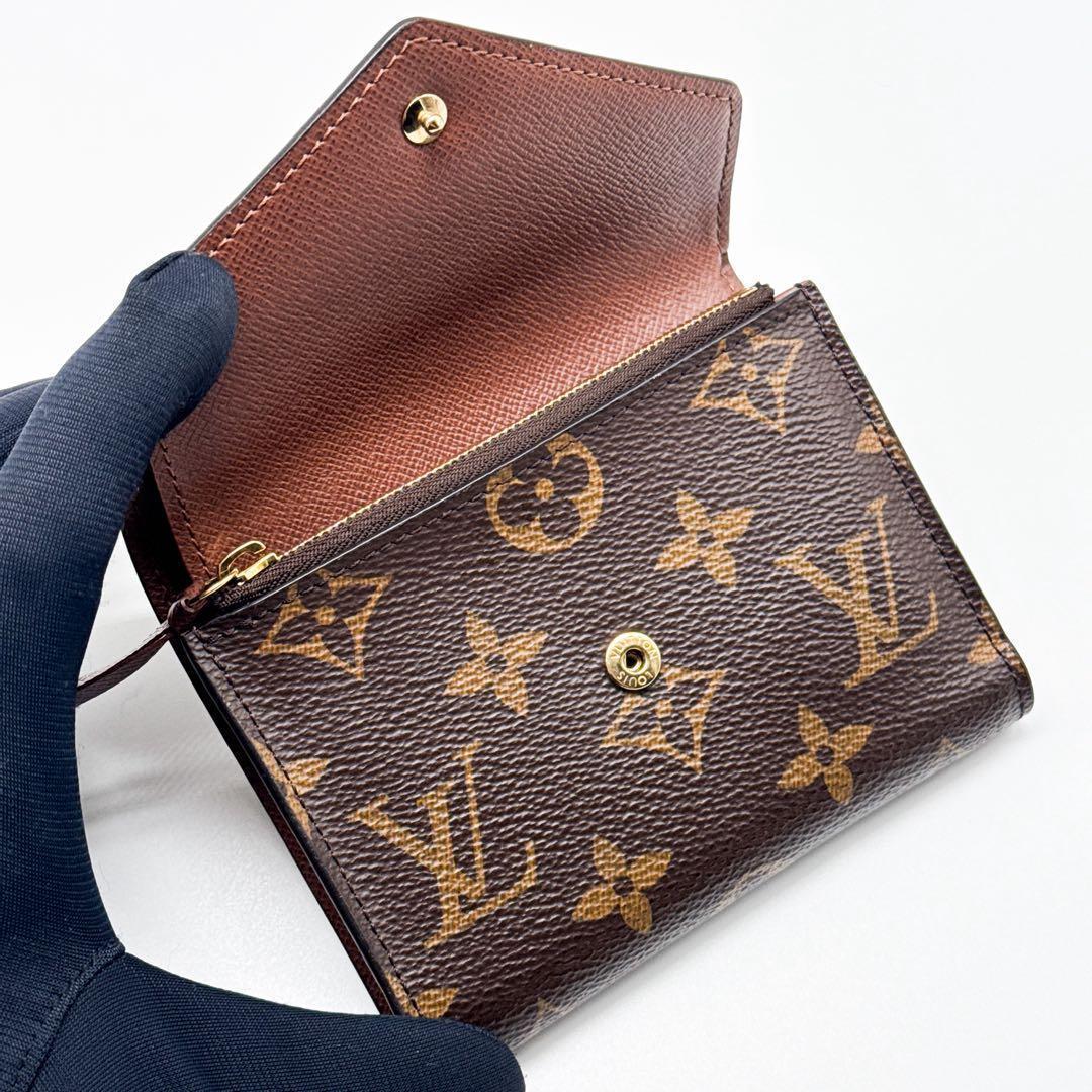 ルイヴィトン モノグラム ポルトフォイユ ヴィクトリーヌ 二つ折り 財布 茶色
