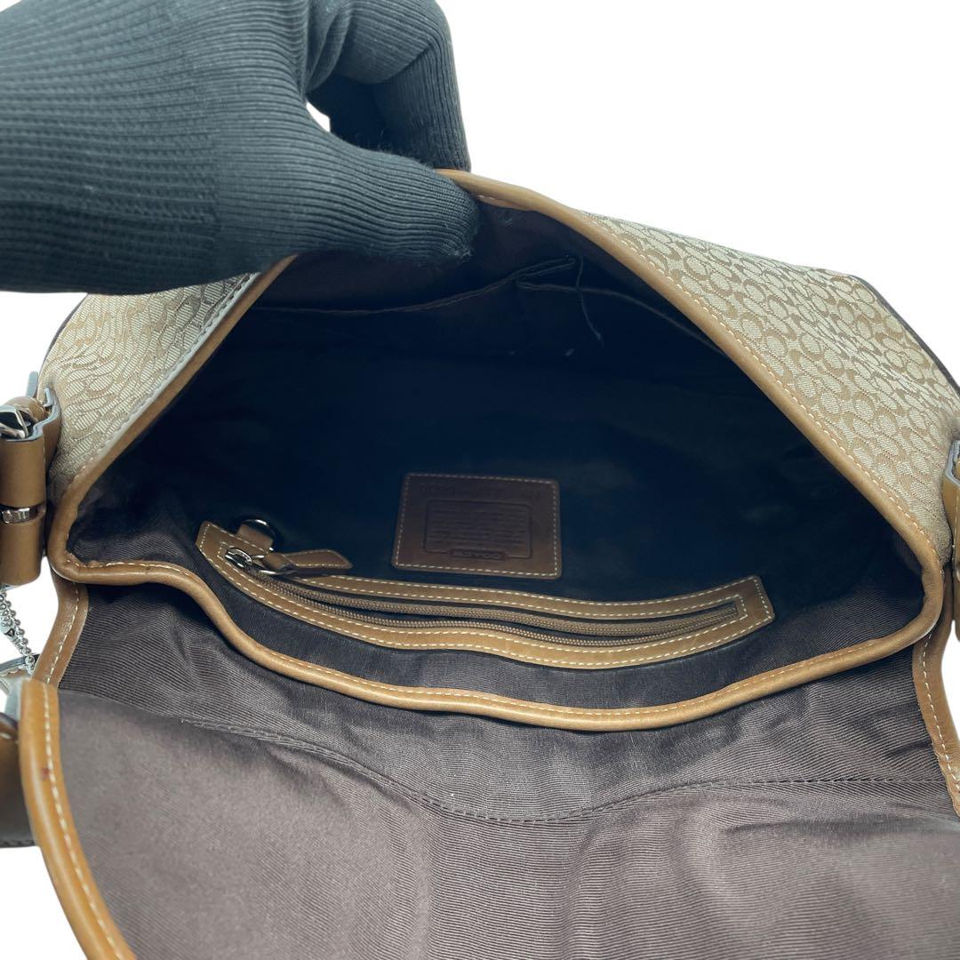 コーチ キャンバス ショルダーバッグ ワンショルダー ブラウン ソーホー