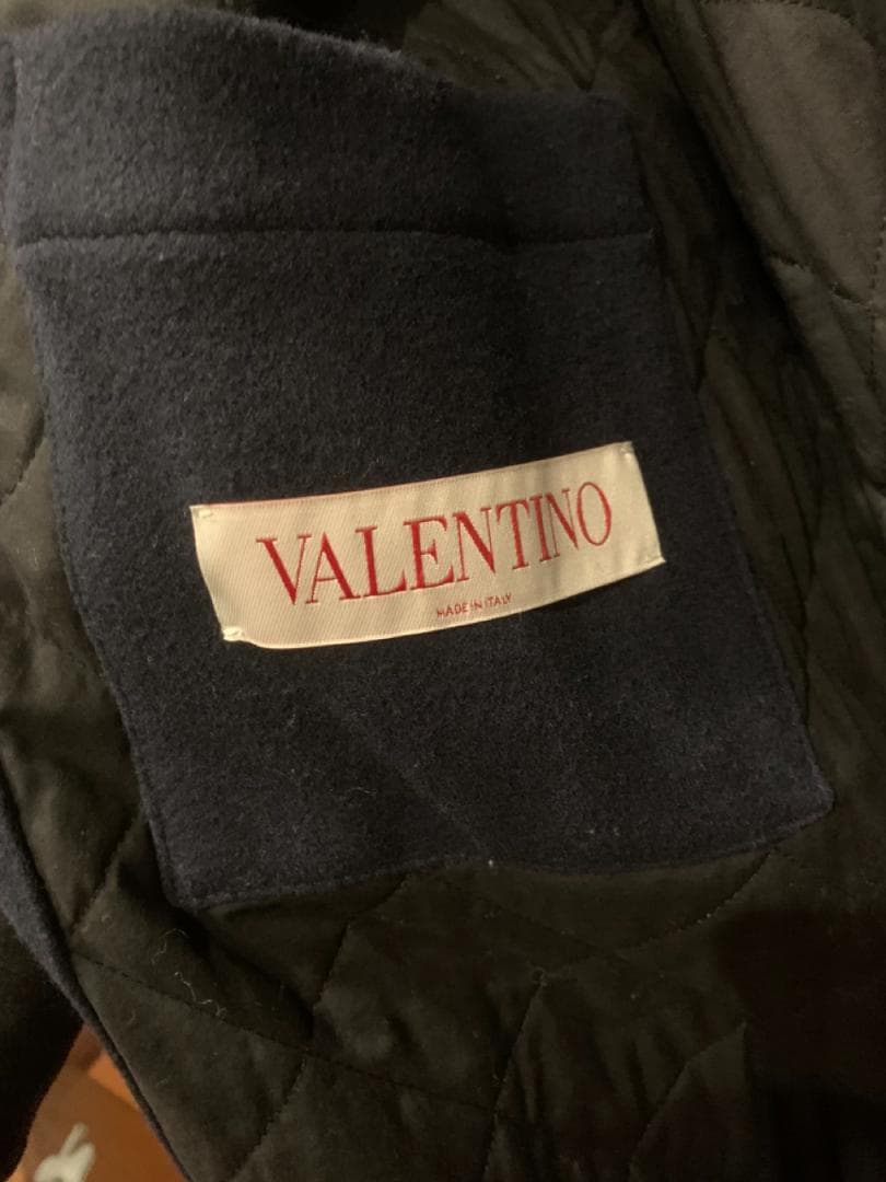 承*郎様 22AW valentino スタジャン 44 ネイビー×白 イタリア