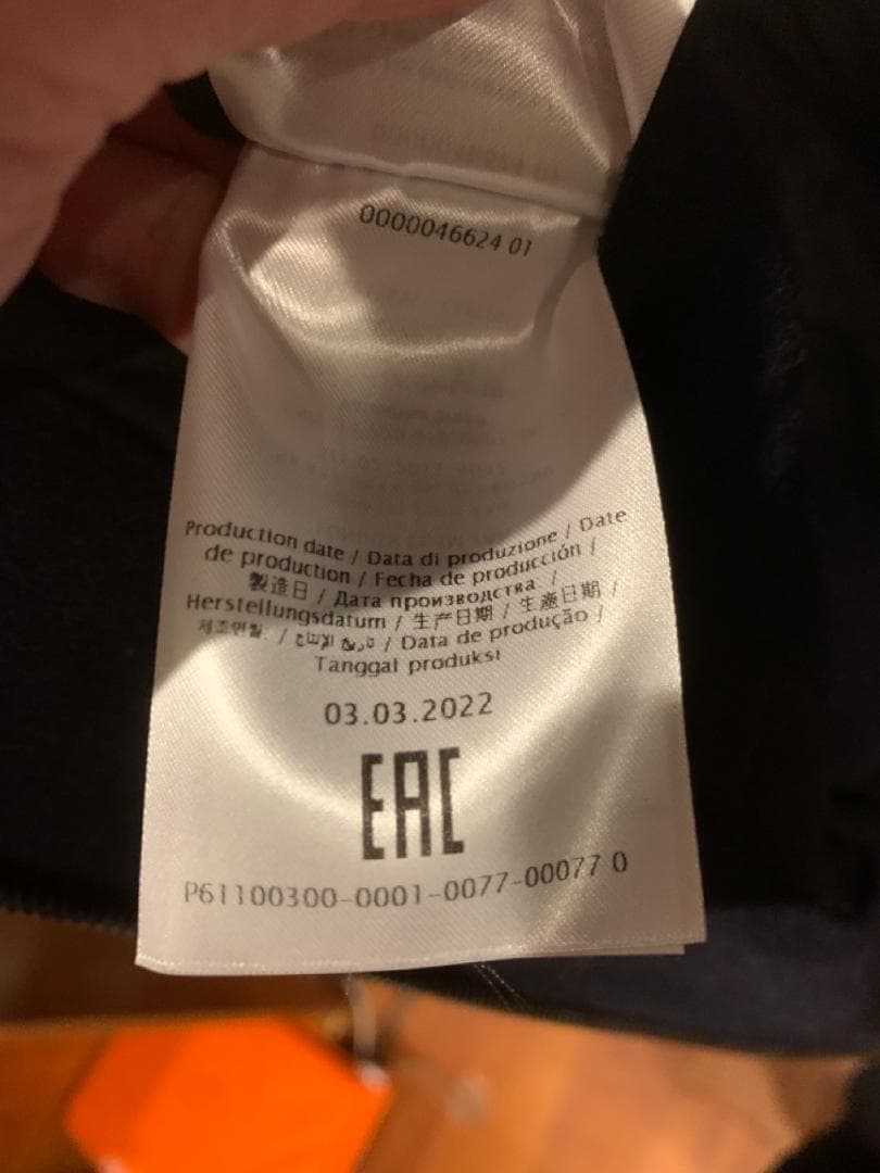 承*郎様 22AW valentino スタジャン 44 ネイビー×白 イタリア