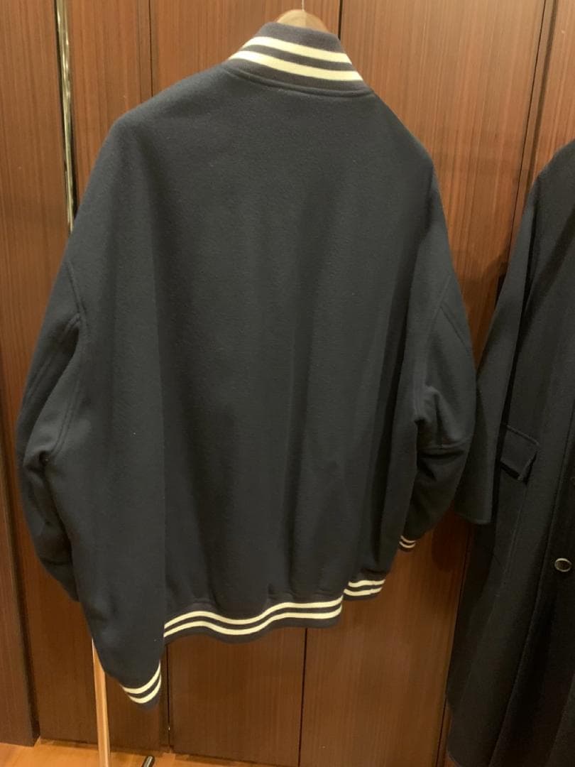 承*郎様 22AW valentino スタジャン 44 ネイビー×白 イタリア